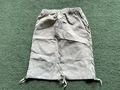 Falda De Colección Rara Para Mujer Easy Riders Beige Cuero Con Cordones Laterales Talla S BIKER Foto 1 de 4