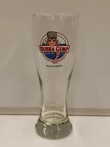 Bubba Gump shrimp Co. Mall of America BLOOMINGTON MN GLASS 9" Tall Beer Pilsner  - Picture 1 of 4