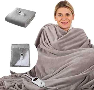 Sensio Home Luxury Heated Throw Electric Blanket Grey item 640 - Picture 1 of 3