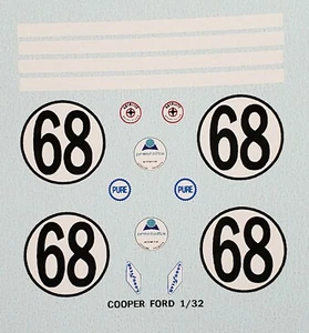 Repro 1/32 Monogram Cooper-Ford Decal Set - Picture 1 of 2