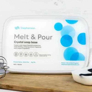 Sapone Bianco Glicerina. Base Melt and Pour Crystal WST - Imagen 1 de 2