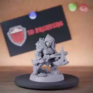 Female Dwarf Warrior Miniature Dungeons and Dragons Mini DnD 5e TTRPG Pathfinder - Picture 1 of 8