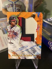 2020 Topps Inception Ronald Acuna Jr. #APC-RA Patch Orange /25 Auto Braves SSP