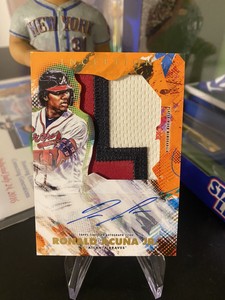 2020 Topps Inception Ronald Acuna Jr. #APC-RA Patch Orange /25 Auto Braves SSP