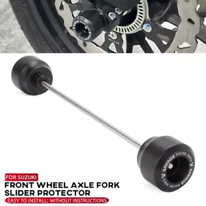 Front Wheel Fork Axle Slider Crash Guard For SUZUKI DRZ400SM 2005-2023 DRZ 400SM - Picture 1 of 16