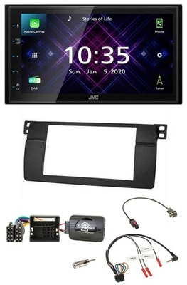 JVC DAB 2DIN Lenkrad Bluetooth USB Autoradio für BMW 3er E46 2001-2006 Profi - Bild 1 von 4