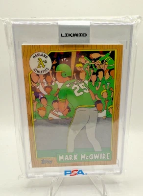 Mark McGwire #132 Topps Project 2020 Auto Rookie by Artist LIKWID #d 1/1 Read - Image 1 of 2