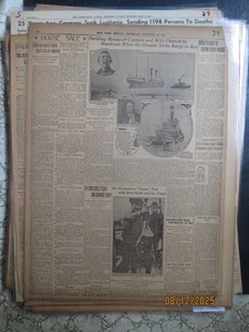 Zeitungsgeschichte 815-27 OZEANISCHE VERSENKEN KAHN HUNDERTE JUBELN + GÄNSEFISCHE - Bild 1 von 1