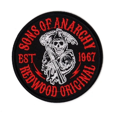 Sons Of Anarchy Redwood Original Est 1967 Patch | Grim Reaper Skull Biker Logo - Image 1 of 2