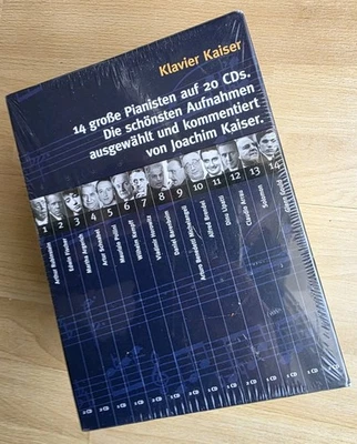 XXL Joachim Kaiser Klavier Kaiser NEU Süddeutsche Zeitung 14 Pianisten Box 20CDs - Bild 1 von 4