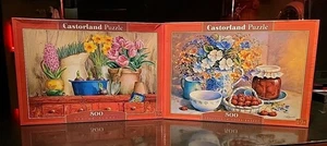 Lotto di puzzle DUEby CASTOR - 500 pezzi - 18,5x fiori selvatici rustici nuovi sigillati! - Foto 1 di 4