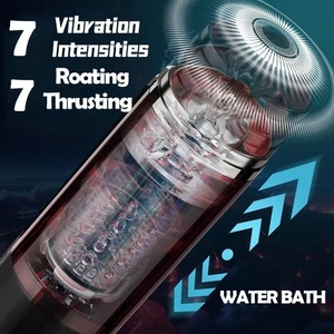 Sucking Male Automatic Masturbators Cup Blowjob Machine Stroker for Men Sex Toys - Picture 1 of 11