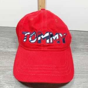 Tommy Hilfiger Strapback Baseball Cap rot Mütze verstellbar amerikanische Flagge Logo - Bild 1 von 9