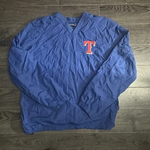 Texas Ranger Crew neck Polyester Windbreaker Style Newby 36 Size Large - Picture 1 of 4