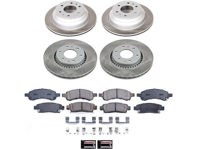 前后制动垫和转子套件 58FGYD57 适用于别克 Rainier 2006 2007 — 第 1/1 张图片