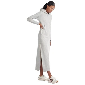 NEW BALANCE X STAUD WOMENS HOODIE DRESS Sports Dress Casual Dress GREY Size M - Picture 1 of 8
