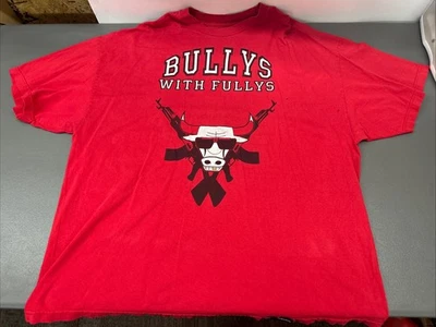 Chicago Bulls shirt Mens Bullys With Fullys Red Tshirt Alias Society Size XXL - Image 1 of 4