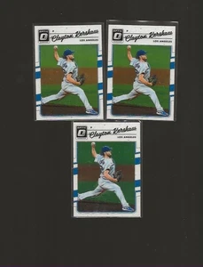 2017 PANINI DONRUSS OPTIC CLAYTON KERSHAW #108 LOT OF 3 CARDS - Picture 1 of 1
