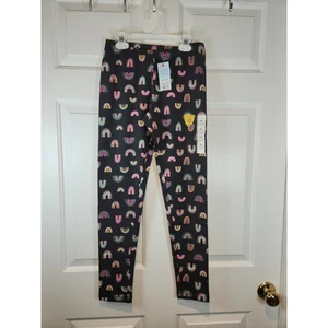 Leggings Mädchen Gr. XL 14 16 schwarz & Regenbogen Katze und Jack NEU - Bild 1 von 4
