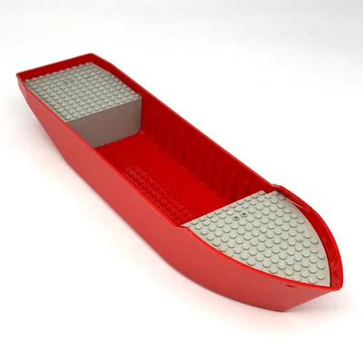 LEGO Fire Rescue Boat 4031 Red Gray Ship Damage Bfloat4c01 - Hull Only - Image 1 of 4