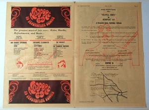 AUTHENTIC ORIGINAL NEWPORT 69 JIMI HENDRIX CONCERT LA FREE PRESS AD JUNE 13 1969 - Bild 1 von 5