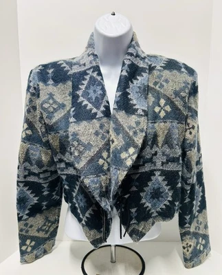 Blazer Recortado Multicolor Star Cody De Colección Talla M Hecho en EE. UU. Años 90 - Se envía hoy Foto 1 de 4