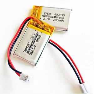 5pcs 3.7V 200mAh 402030 LiPo Polymer wiederaufladbare Batterie JST PH 2.0mm Stec - Bild 1 von 13