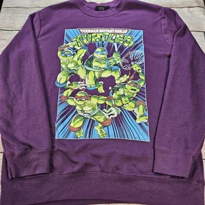 Teenage Mutant Ninja Turtles TMNT Men's XL Purple Pullover Crewneck Sweatshirt - Picture 1 of 4