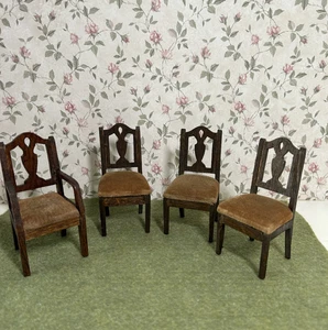 Antike Gottschalk Puppenstube 1928 Sitzgruppe Top Zustand Samtsitze - Bild 1 von 9