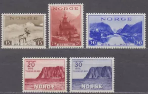 NORGE - SET AÑO COMPLETO 1938 - AÑO Mi.: 195-199 - *MLH* - Imagen 1 de 1