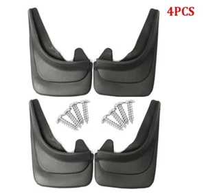 Flap Mudflaps Splash Guards Fender Suv Truck Rv Front Rear Abs Soft Plastic 4Pcs - Picture 1 of 16