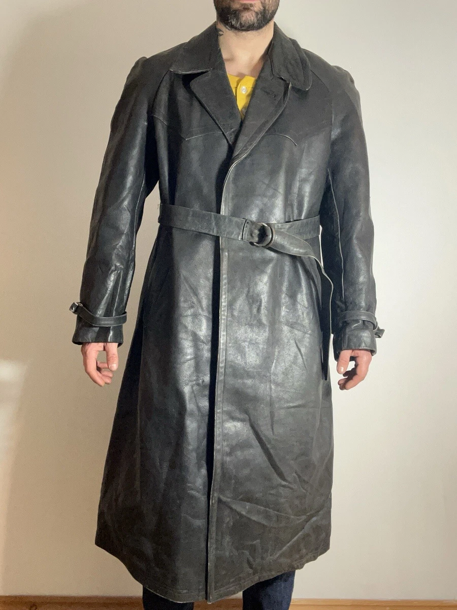 German Trench Coat In Vintage Outerwear Coats & Jackets For Men