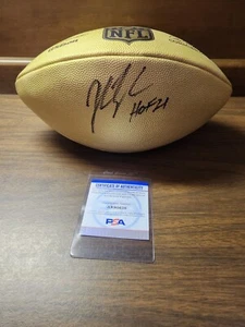 JOHN LYNCH SIGNED GOLD FOOTBALL SAN FRANCISCO 49ERS HOF 21 PSA/DNA COA - Picture 1 of 4