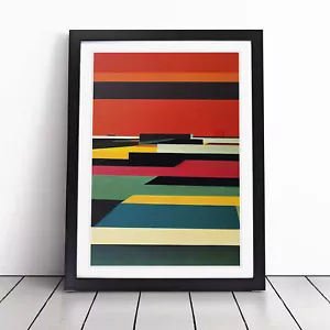 Retro Abstract Art No.1 Wall Art Print Framed Canvas Picture Poster Decor - Picture 1 of 8