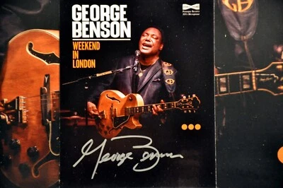 George BENSON Live LONDON w- AUTOGRAPH / Signed  2020 12" Orange Records x2 New Foto 1 de 4