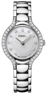 Ebel Beluga Steel Mother-Of-Pearl Dial Diamonds Quartz Womens Watch 1216465 - Picture 1 of 1