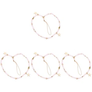  Set of 4 Mobile Phone Chain Cellphone Charm Strap Decoration Pendant - Zdjęcie 1 z 12