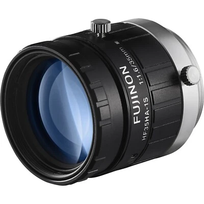 NEW Fujinon HF35HA-1S Manual Iris C-Mount Fixed Focus Lens F1.6~F22/35mm 1.5MP - Image 1 of 4