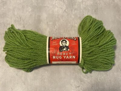 Aunt Lydia's Heavy Rug Yarn 1 Skein/70 Yards 615 Grass Green - Image 1 of 2