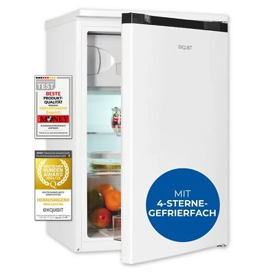 Exquisit Kühlschrank mit Gefrierfach 107 Liter EEK C 4-Sterne KS516-4-051C weiss - Bild 1 von 4