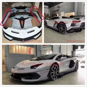 Side Skirt Set For Lamborghini LP700 LP720 Partial Carbon Fiber SVJ Style - Picture 1 of 4