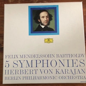 Mendelssohn 5 Symphonies - Karajan, Berlin - DG ST 4LP BOX 2832 009 - Picture 1 of 4