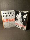 Lost World + Airframe 1st Ed Hardcover Bundle / Lot Michael Crichton, Vg Cond
