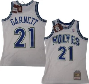 1995-96 Kevin Garnett #21 Timberwolves Mens Mitchell & Ness Swingman Jersey $130 - Picture 1 of 12
