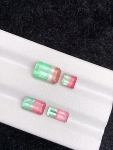6,2ct Natürliche Wassermelone Bicolor Turmaline Ethische Herkunft aus Afghanistan - Bild 1 von 12