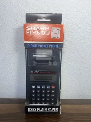 Sharp EL-1610 (B) 10 Digit Pocket Printer - Image 1 of 2