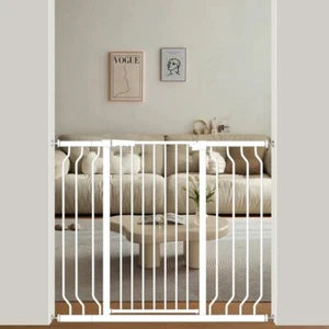 ALLAIBB extra hohes 40" druckmontiertes Babytor begehbar 30-47 weiß - Bild 1 von 6