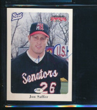 1996 Best #24 Jon Saffer Harrisburg Senators Signed Autograph (DR31) SWSW6