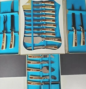 Sheffield Cutlery 19pc Presentation Set of Knives Stainless Steel Vtg Silverware - Picture 1 of 11