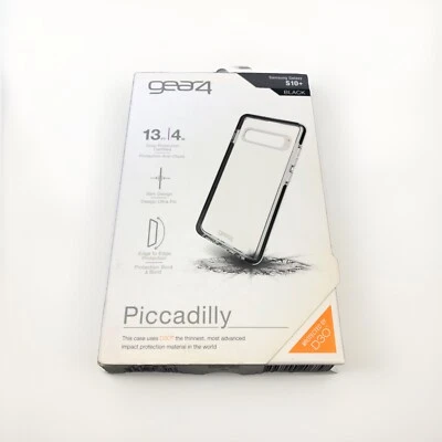 gear4 Piccadilly 保护壳 适用于三星 Galaxy S10+ Plus - 透明/黑色 - SGS10B2PICBLK — 第 1/2 张图片